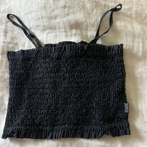 Vintage XOXO ruched crop top